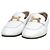 Hermès Mocassino Paris Bianco con Dettagli Dorati