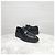 Prada Scarpe Derby Mocassini in pelle spazzolata nera - vista 11