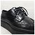 Prada Scarpe Derby Mocassini in pelle spazzolata nera - vista 7