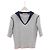 Dior Riviera Mariniere Motif Strickpullover mit kurzen Ärmeln