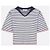 Dior Riviera Mariniere Motif Strickpullover mit kurzen Ärmeln - Ansicht 6