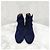Hermès Botas Kelly de ante azul marino - vista 8