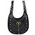 Valentino Borsa hobo in pelle nappa con borchie Chevron