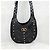 Valentino Borsa hobo in pelle nappa con borchie Chevron - vista 11