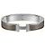 Hermès Pulseira Click Prata Mate - vista 8