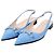Gucci Blaue Slingback-Flats mit Pferdebit