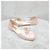 Chanel Ballerine piatte in seta rosa - vista 10