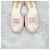 Chanel Ballerine piatte in seta rosa - vista 13