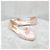 Chanel Ballerine piatte in seta rosa - vista 3