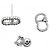 Dior Claire De Lune Silver Ohrringe - Ansicht 4