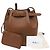 Mulberry Borsa a tracolla a secchiello Abbey in pelle grana classica Marrone