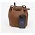 Mulberry Borsa a tracolla a secchiello Abbey in pelle grana classica Marrone - vista 13