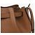 Mulberry Borsa a tracolla a secchiello Abbey in pelle grana classica Marrone - vista 7