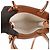 Cabas Céline Borsa Tote Small Vertical All Over Textile in vitello Tan - vista 6