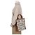 Cabas Céline Borsa Tote Small Vertical All Over Textile in vitello Tan - vista 8