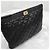 Chanel Clutch Boy in pelle di agnello Medium Nero e Oro - vista 4