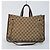 Gucci Borsa a tracolla media Canvas Horsebit - vista 5
