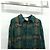 Gucci Camicia in lana Jumbo GG Check Verde Blu - vista 3