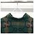 Gucci Camicia in lana Jumbo GG Check Verde Blu - vista 5