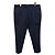 Gucci Pantaloni in twill di cotone blu navy con strisce laterali web