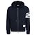 Thom Browne Klassischer Oversized Zip-up Hoodie mit Diagonalstreifen
