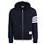 Thom Browne Klassischer Oversized Zip-up Hoodie mit Diagonalstreifen - Ansicht 2