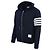 Thom Browne Klassischer Oversized Zip-up Hoodie mit Diagonalstreifen - Ansicht 3