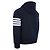 Thom Browne Klassischer Oversized Zip-up Hoodie mit Diagonalstreifen - Ansicht 5
