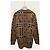 Burberry Camel Archive Oversized Kaschmir-Cardigan mit Jacquard-Karo - Ansicht 4