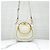 Chloé Borsa Bracciale Nile Small White Cream - vista 11