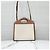 Burberry Mini Two-Tone Canvas Pocket Bag Natural Malt Brown - Ansicht 12