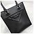 Prada Leder-Tote Bag mit geprägtem Dreieckslogo - Ansicht 4