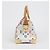 Louis Vuitton Borsa Tote Speedy Monogram Multi Canvas White - vista 7