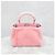 Fendi Peekaboo Pink Shearling Mini - vista 12