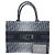Dior Borsa Book Tote Medium Blue Denim Oblique Jacquard