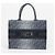 Dior Borsa Book Tote Medium Blue Denim Oblique Jacquard - vista 2