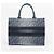 Dior Borsa Book Tote Medium Blue Denim Oblique Jacquard - vista 4
