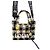 Loewe Mini borsa tote a scacchi in rafia