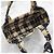 Loewe Mini borsa tote a scacchi in rafia - vista 7