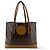 Fendi FF Logo Stamp Shopping Zucca Coated Canvas Medium