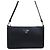 Prada Mini borsa Saffiano spazzolata Nero