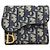 Dior Billetera Saddle Lotus Blue Oblique