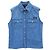 Miu Miu Camisa sin mangas de chambray Azul