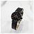 Louis Vuitton All Black Diamond Quarz Uhr - Ansicht 12