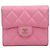 Chanel Cartera Classic de piel caviar rosa
