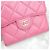 Chanel Cartera Classic de piel caviar rosa - vista 11