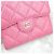 Chanel Cartera Classic de piel caviar rosa - vista 4