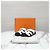 Hermès Sandali Slippers Cipre in vitello bianco - vista 6