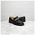 Chanel Mocassini in pelle verniciata nera con catena - vista 11