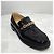 Chanel Mocassini in pelle verniciata nera con catena - vista 6